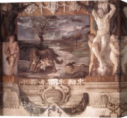 Carracci Canvas Paintings - TThe Stories of Jason [detail 1] by Lodovico Carracci